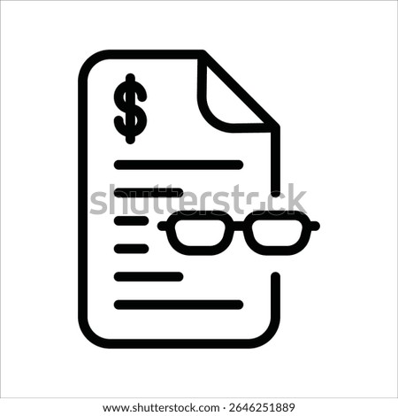 Retirement Financial Planner simple line icon