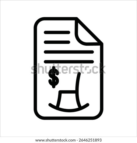 Retirement Financial Planner simple line icon