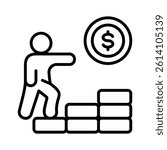 Retirement Fund Icon Element for Design