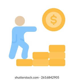 Retirement Fund Icon Element for Design