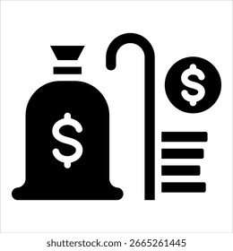 Elemento Ícone Do Fundo De Aposentadoria Para Design