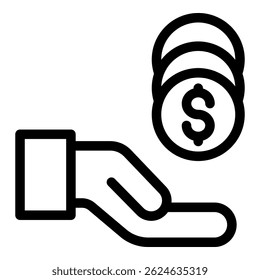 ícone Fundo de aposentadoria. Contornar o ícone de vetor de fundo de aposentadoria para web design isolado no fundo branco