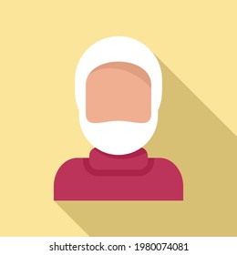 Retirement grandpa icon. Flat illustration of Retirement grandpa vector icon for web design