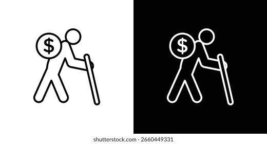Retirement icon for Apps. Icon Design Template.