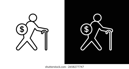 Retirement icon. Symbol for your web site design, logo, app, UI. Vector illustration. EPS10