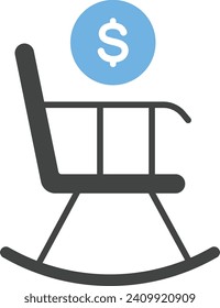 Retirement icon vector image. Suitable for mobile application web application and print media.