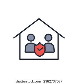 retirement icon. vector.Editable stroke.linear style sign for use web design,logo.Symbol illustration.
