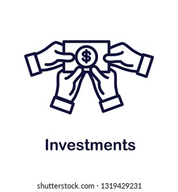 Retirement Investments / Dividend Income, Mutual Fund, IRA Icon set
