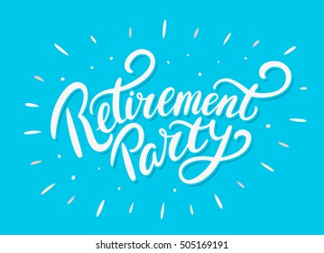 Retirement party banner.
