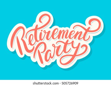 Retirement party banner.