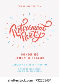 Retirement Party Invitation.