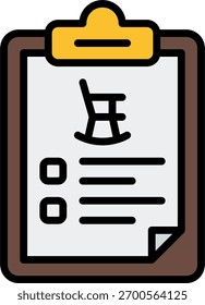 Projeto vetorial do plano de aposentadoria em estilo moderno, poupança de pensão e conceito financeiro futuro, ilustração de investimento de longo prazo. Ícone Linha Preenchida