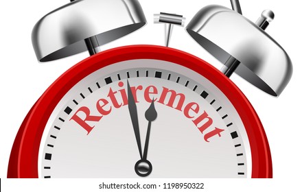 Retirement Planning Announcement Concept on white background