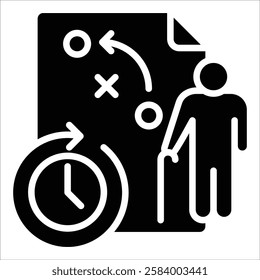 Retirement Planning Icon Element For Design