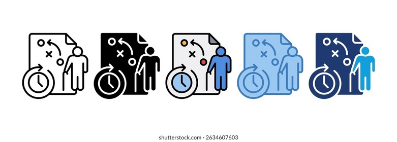 Retirement Planning Icon Element For Design