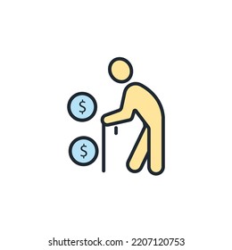 Retirement Planning Icons  Symbol Vector Elements For Infographic Web