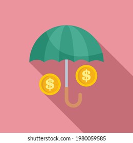 Retirement profit protection icon. Flat illustration of Retirement profit protection vector icon for web design