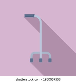 Retirement walking stick icon. Flat illustration of Retirement walking stick vector icon for web design