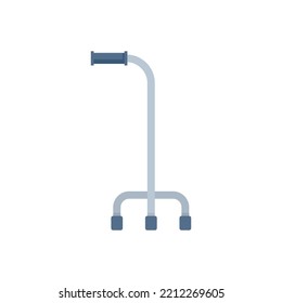 Retirement walking stick icon. Flat illustration of Retirement walking stick vector icon isolated on white background