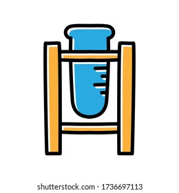 retort hand drawn icon vector design