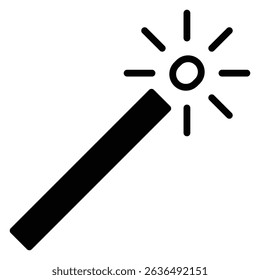 Retouch icon Flat outline fill black and white