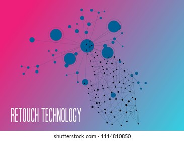 	
retouch technology, Innovations systems connecting people and robots devices. Future technologies in automatics cyborg systems and computers industry from awesome internet developments.