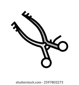 retractor surgeon color icon vector. retractor surgeon sign. isolated symbol illustration