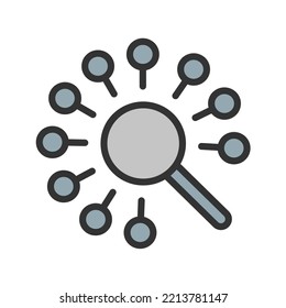 Retrieval icon vector image. Can also be used for Artificial Intelligence. Suitable for mobile apps, web apps and print media.