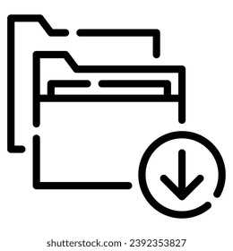 Retrieve Data icon illustration, for web, app, infographic, etc