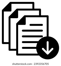 Retrieve File icon illustration, for web, app, infographic, etc