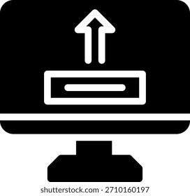 retrieve glyph icon illustration vector