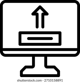 retrieve line icon illustration vector