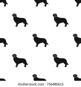 Retriever single icon in black style.Retriever vector symbol stock illustration web.