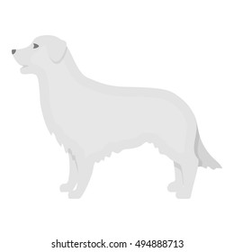 Retriever vector icon in monochrome style for web