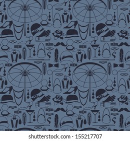 Retro of 1920s style seamless pattern.