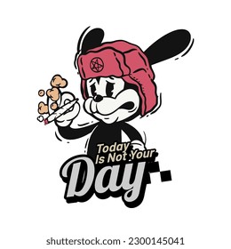 Retro 30s cartoon mascot characters with simple color. 50s, 60s old animation. Vintage comic animal for Logo and icon mascot