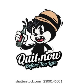 Retro 30s cartoon mascot characters with simple color. 50s, 60s old animation. Vintage comic animal for Logo and icon mascot