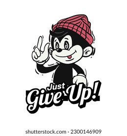 Retro 30s cartoon mascot characters with simple color. 50s, 60s old animation. Vintage comic animal for Logo and icon mascot