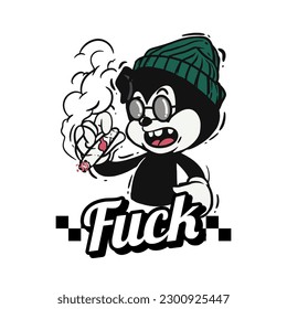 Retro 30s cartoon mascot characters with simple color. 50s, 60s old animation. Vintage comic animal for Logo and icon mascot
