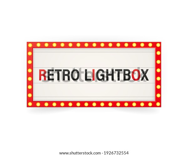Retro 3d advertising\
with retro lightbox on background for banner design. Vector design\
banner. Vector stage.