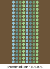 Retro 3d circle background - vector illustration