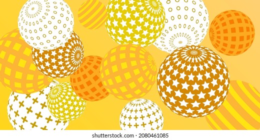 Balas abstractas de ilustración retro 3d, gran diseño para cualquier propósito.  Afiche moderno para diseño de portada.  Pancarta moderna vectorial. Diseño de pared de fondo.