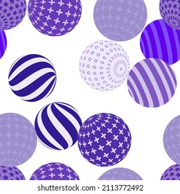 Retro 3d illustration of abstract balls, great design for any purpose. Modern poster for cover design. Vector seamless technology background. Background wall design.