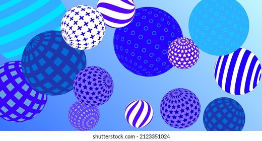 Retro 3d illustration abstract balls, great design for any purposes.