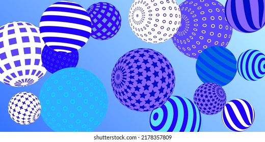 Retro 3d illustration abstract balls, great design for any purposes.