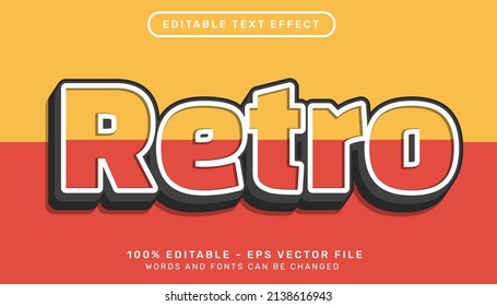 Retro 3d Text Effect And Editable Text Effect