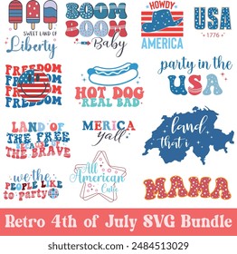 Retro 4th of July Design Bundle