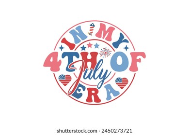 Retro 4th of July t shirts design. Happy 4th of July t shirts. American Mama mini 4th of July T-shirt Design for t-shirts, tote bags, cards, frame artwork etc.