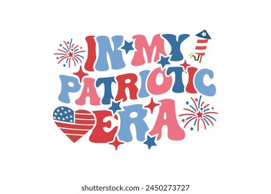 Retro 4th of July t shirts design. Happy 4th of July t shirts. American Mama mini 4th of July T-shirt Design for t-shirts, tote bags, cards, frame artwork etc.