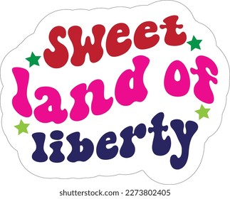 Retro 4th July, T-shirt Design, Vector